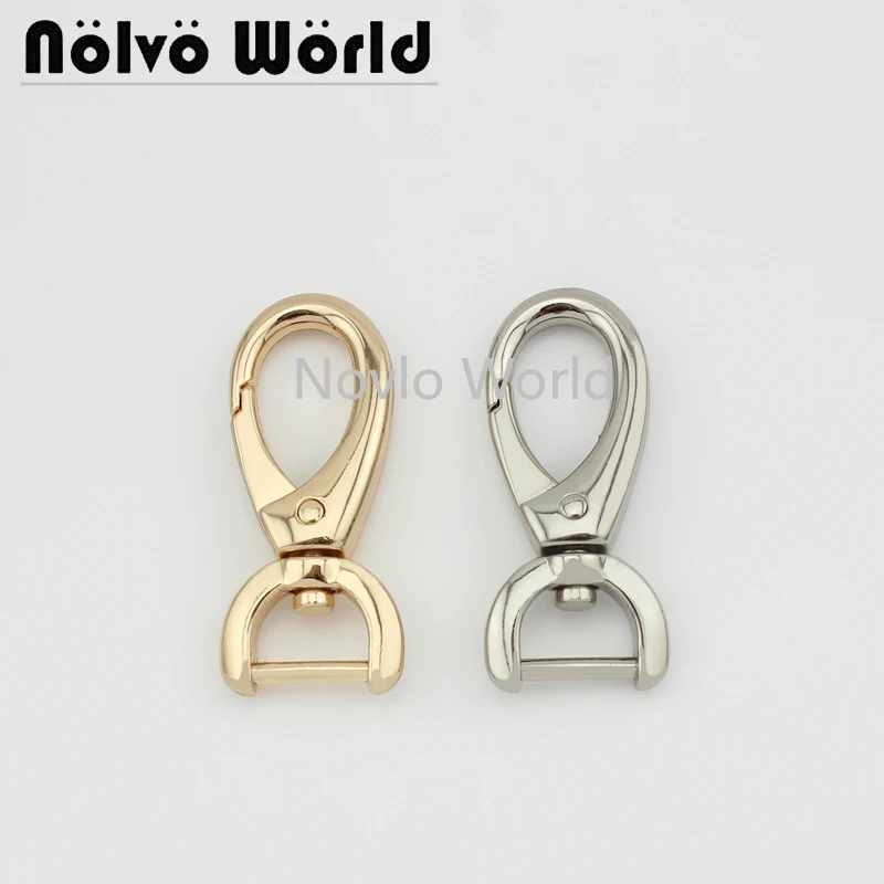 

Nolvo World 5-20-100pcs 4 colors 46*13mm 1/2" metal buckle dog collar buckle chain clasp lobster swivel snap hook buckle