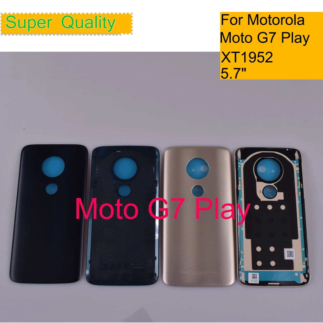 10Pcs/Lot For Motorola Moto G7 Play XT1952 Housing Battery Cover Back Cover Case Rear Door Chassis Shell G7 Play Replacement