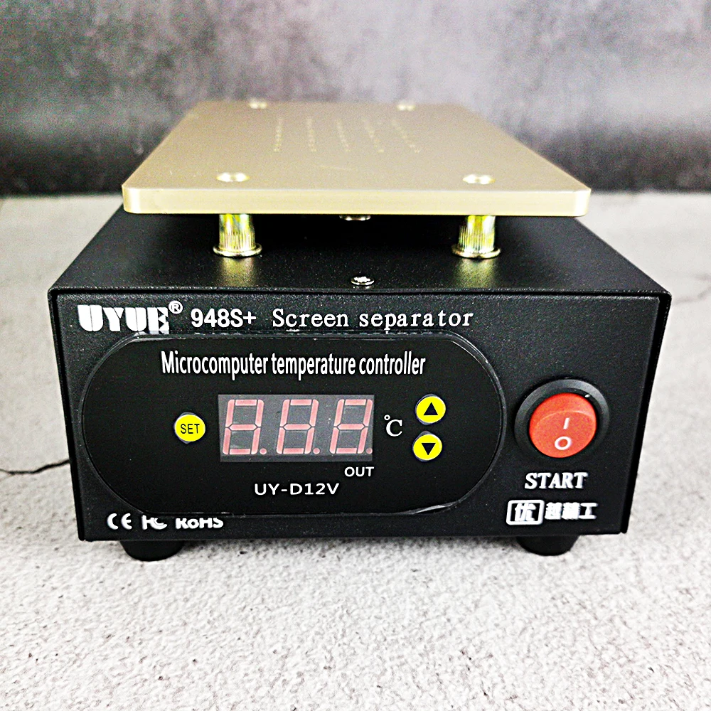 Uyue 948S + Lcd Voorverwarmen Station Digitale Thermostaat Platform Screen Separator Machine Pomp Vfor Mobiele Telefoon Voorverwarmer