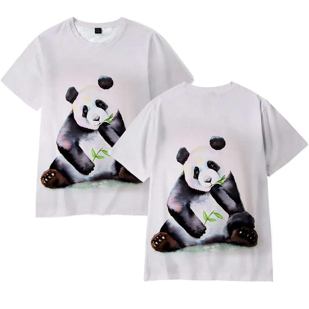 New Panda 3D Print T-Shirts Cute Animal Streetwear Men Women Fashion Oversized T Shirt Harajuku Kids Tees Tops Boy Girl Clothing