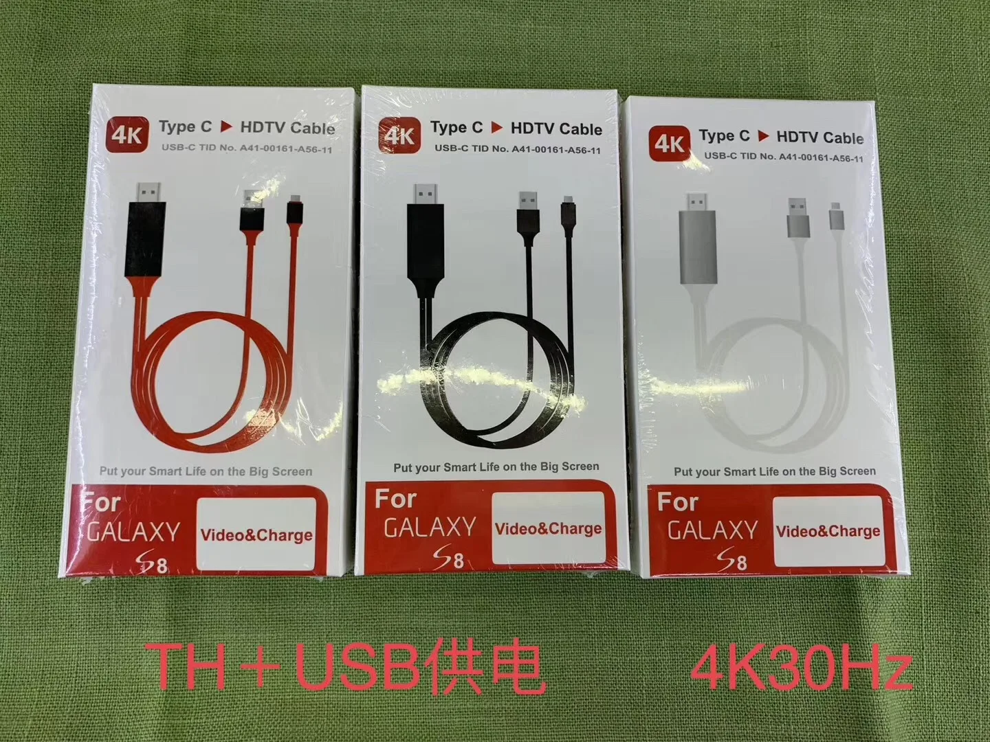 نوع C HDMI كابل USB C إلى HDMI Thunderbolt 3 لسامسونج غالاكسي S9 S8 زائد نوت 8 هواوي ماتي 10Pro P20 USB-C 4K HDMI محول