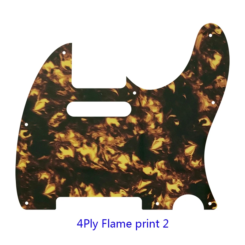 Pleroo Guitar Parts For US Standard 8 Screw Holes 62 Year Tele Telecaster Guitar Pickguard Scratch Plate Flame Pattern