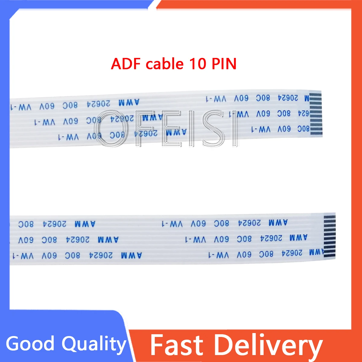 20PCX Automatic Doc Feeder ADF Flat Flex flexible Cable 10PIN 46CM for HP M426 M427 M274 M277 M377 M477 C5F98-60109  C5F98-60110