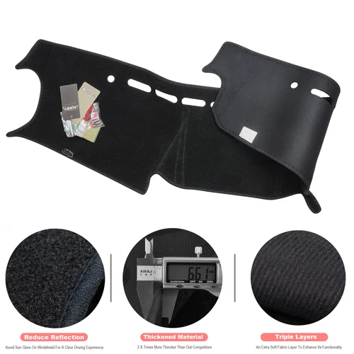 Imagen 2 del producto Alfombrilla para salpicadero de coche, alfombrilla antideslizante para salpicadero, cubierta protectora UV para Suzuki Jimny 2019 2020 2025, accesorios para alfombras y sombrilla