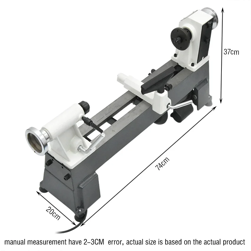 Máquina de torneado de madera de velocidad Variable, Mini torno de banco de carpintería, tornos pequeños de Metal, rectificadora en miniatura, 750W