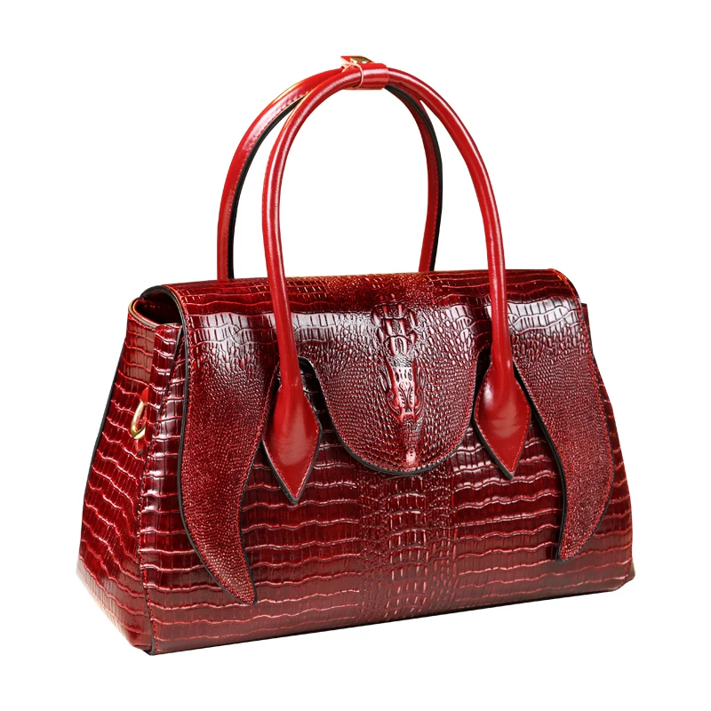 Imagem -06 - Bolsas de Couro Padrão Crocodilo para Mulheres Bolsa Crossbody de Ombro Várias Camadas Grandes Bolsalas Portáteis Moda Luxuosa Feminina 2023