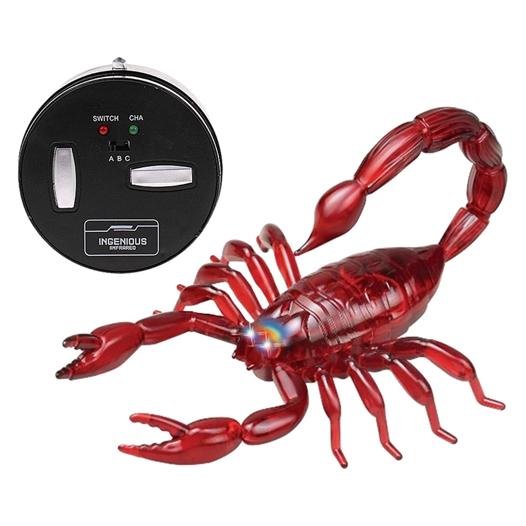 USB Rechargeable Remote Control Electric Scorpion Toy Smashing Simulation Realistic Tricky Toys Props