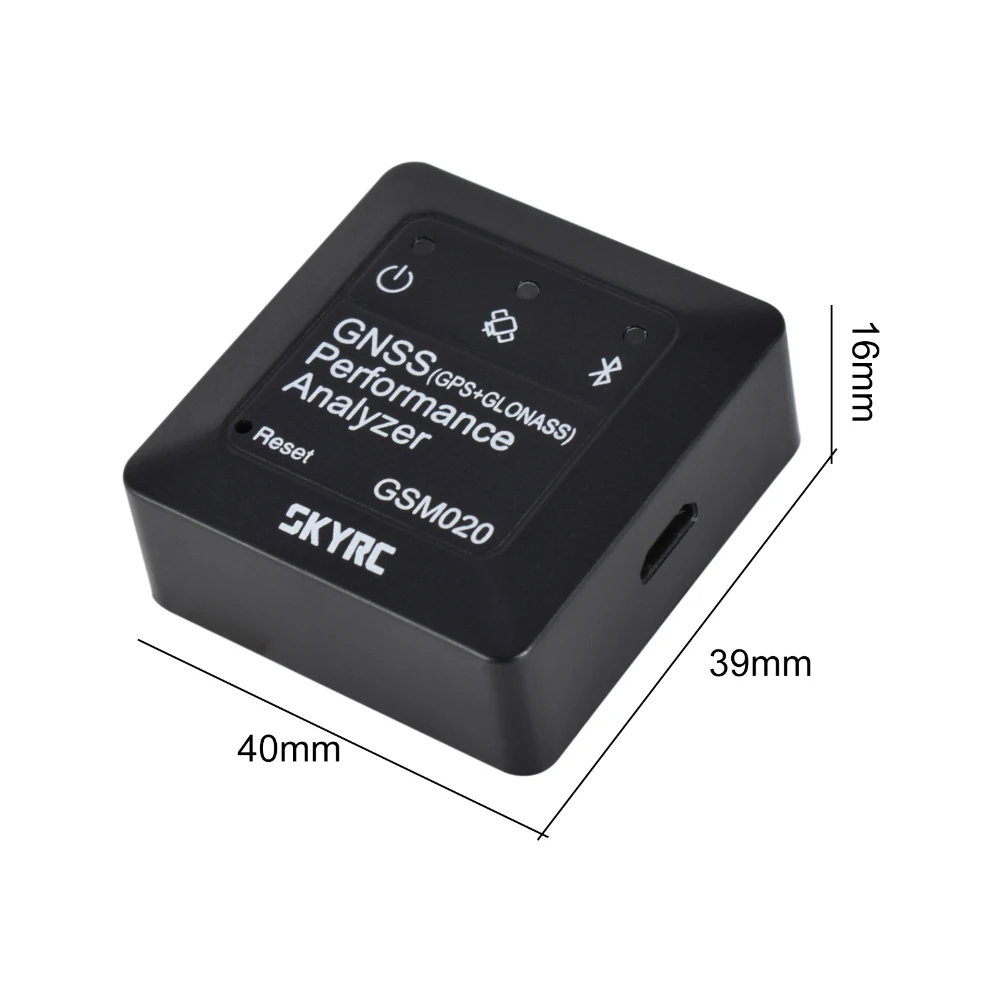 SKYRC-analizador de rendimiento GSM020 GNSS, medidor de velocidad GPS con aplicación Bluetooth para coche RC, helicóptero, dron FPV