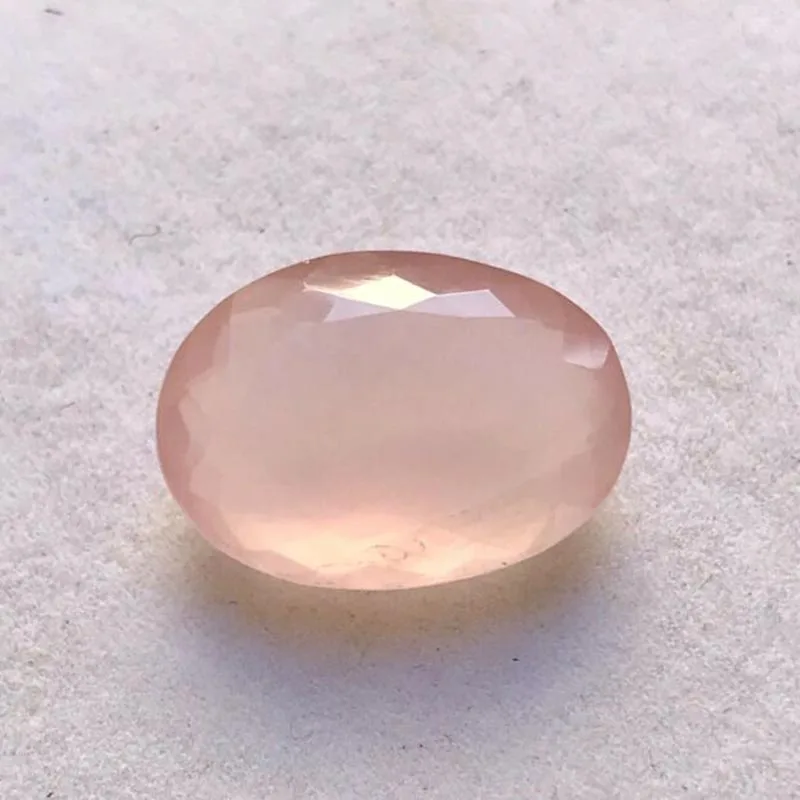 Natural Rose Quartz 6x8mm Faceted Cut Oval Top by Gemstone Only