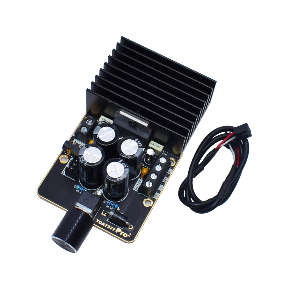 Official High quality TDA7377 30W + 30W DC9-18V Stereo class AB Digital power hifi Amplifier Audio Board for 4-8 ohm Speaker