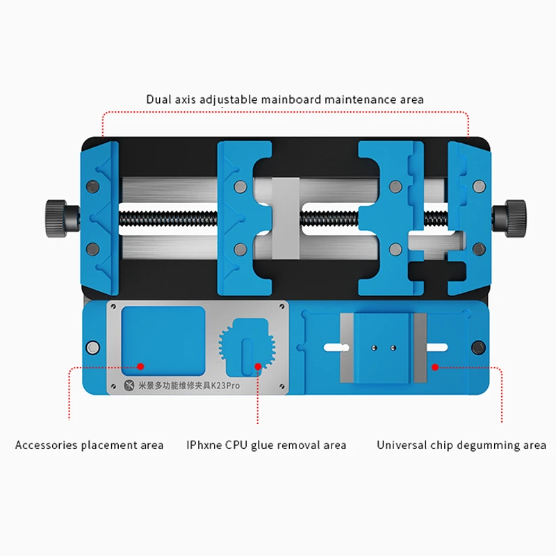 Mijing K23 Pro soporte Universal para PCB, accesorio multifunción, doble eje, tres posiciones para placa base de teléfono, herramienta de reparación