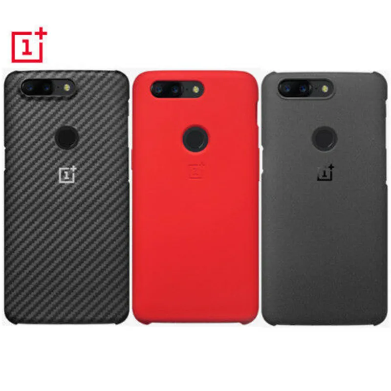 

Original Official For OnePlus 5T Genuine Sandstone Karbon Matte Slim Back Skin Hard Case Cover