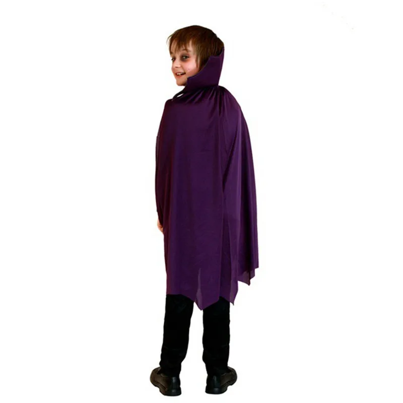 M-XL Boys Halloween Vampire Cloak Costumes Kids Children Dracula Scary Cosplay Carnival Purim Stage Play Masquerade Party Dress