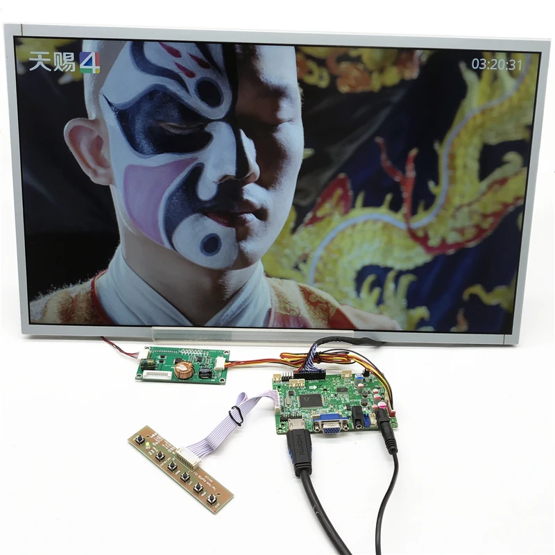 

DIY 21.5 inch lcd kits with 1920*1080 ,IPS lcd panel, 500 brightness，support VGA +AUDIO