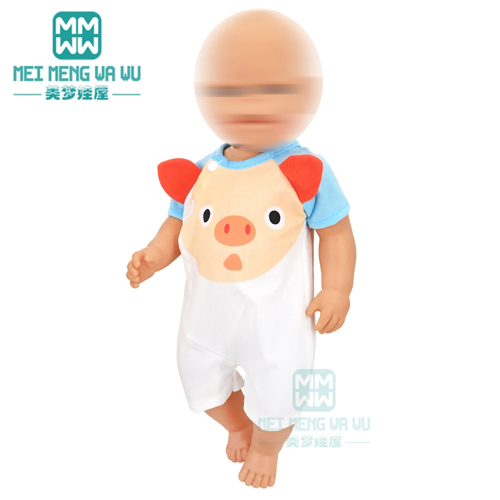 Doll clothes for 17inch 43 cm toy born doll accessories Jumpsuit clothes