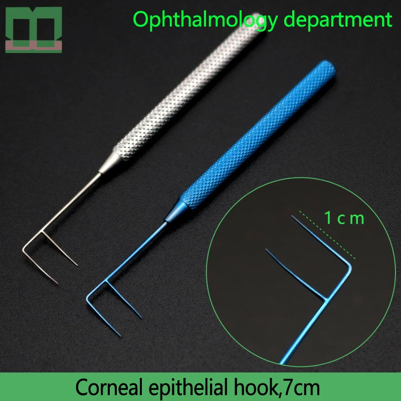 

Corneal epithelial hook 7cm ophthalmology department surgical operating instrument stainless steel