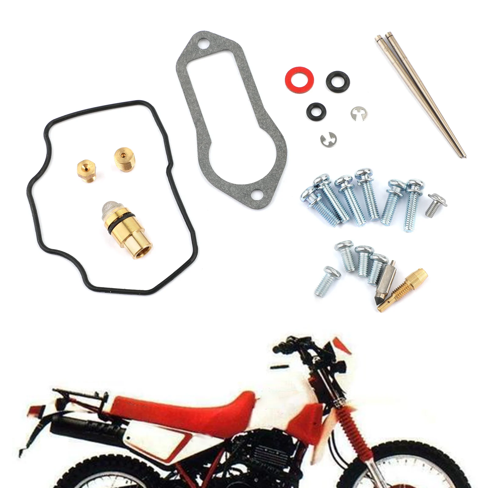 Artudatech Carburetor Carb Rebuild Repair Kit for Yamaha XT350 1985-2000 Motorcycle Accessories Parts