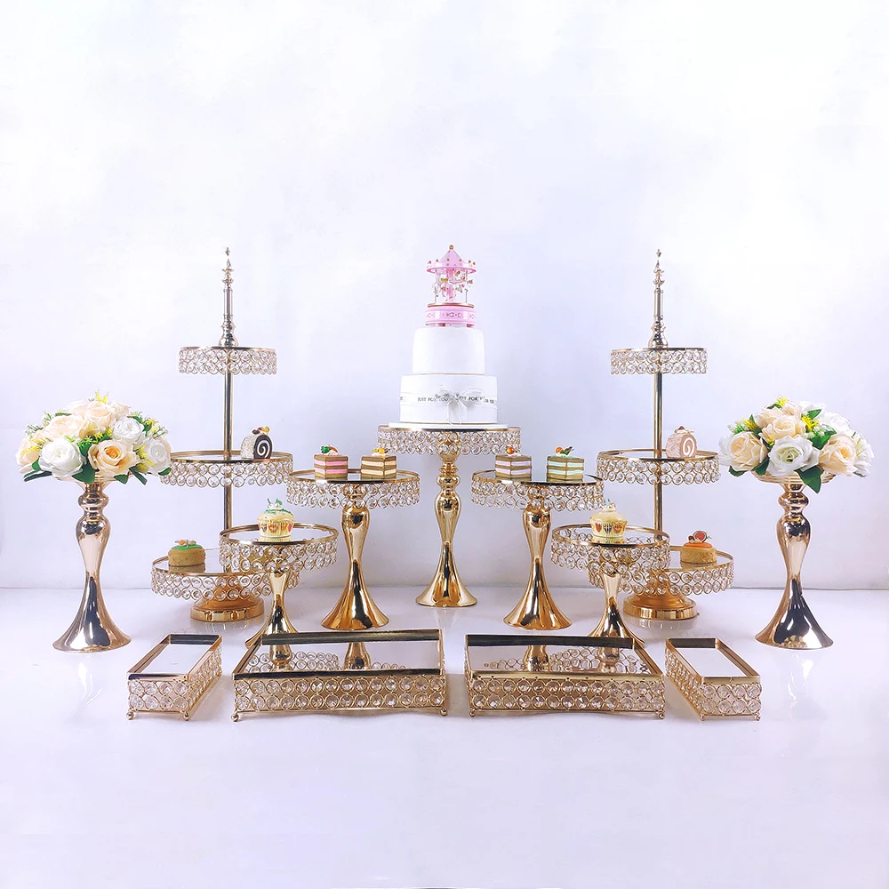 DIY 1PCS cake stand  Wedding Display crystal cupcake tray cake tools home decoration dessert table decorating party suppliers