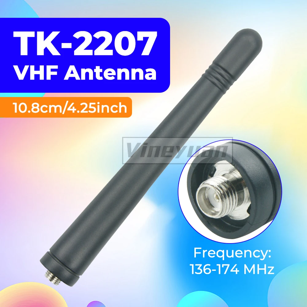 10pcs 136-174Mhz VHF Helical Antenna for Kenwood TK2107 TK2206 TK-2200 TK2207 TK2212 TK2118 TK2260 TK2280 TK2300 TK-5220 Radios