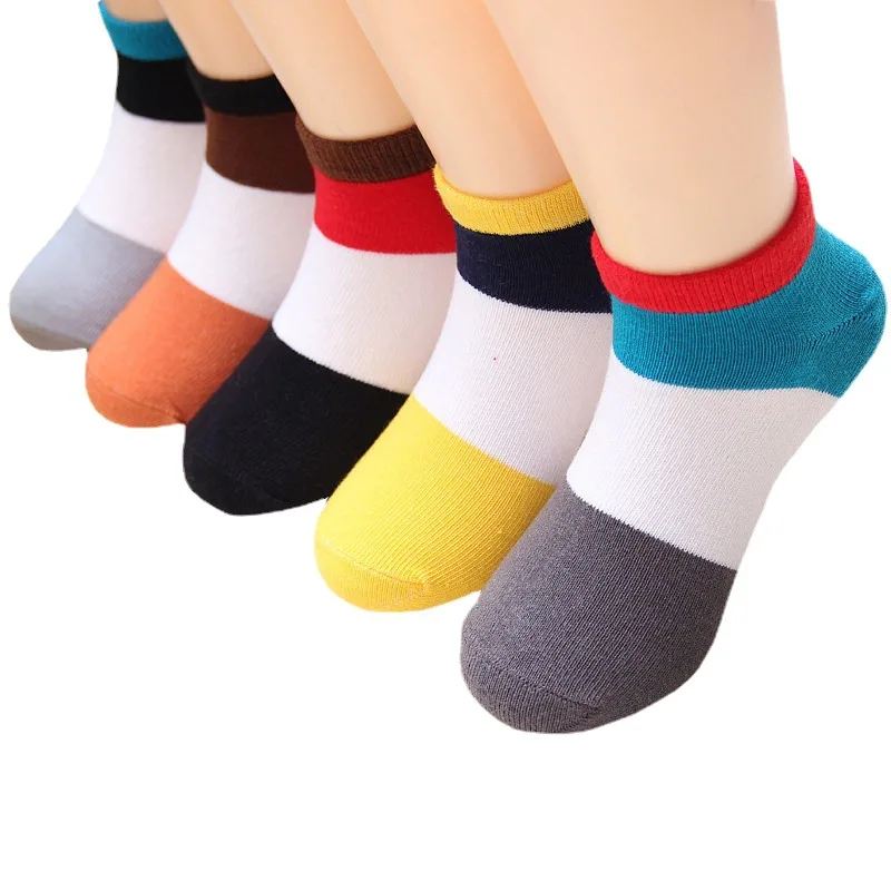 Children Summer Baby Socks Thin Prototype Contact sox boys Sock girls mesh stripe color matching ship socks