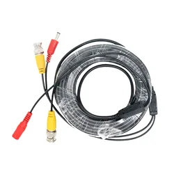 Conector BNC + DC 2 en 1, Cable coaxial CCTV, alimentación de vídeo, cámaras AHD para sistema DVR, 5-30M