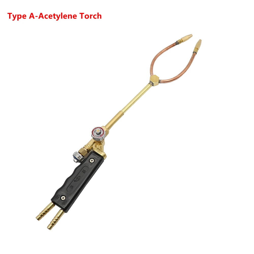 H01-6 Oxygen-Acetylene Oxygen-Propane Welding Torch Soldering Gun Double Head Torch For Air Conditioner Refrigerator