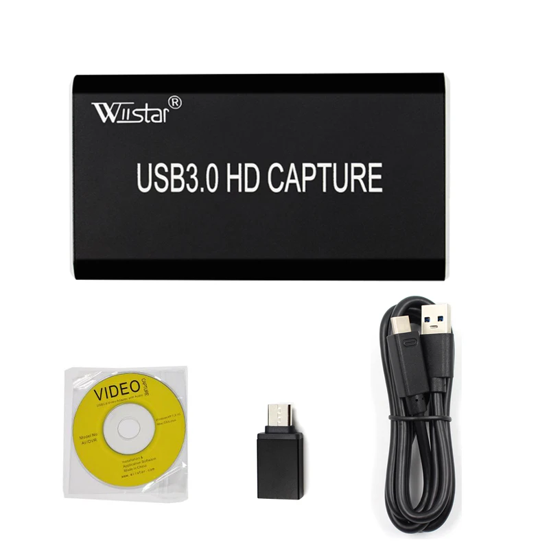 TYPE C USB 3.0 HDMI Audio Video Capture Card Device HD 1080P 60Hz Live Stream Game Capture for Win8 Windows 10 MAC Linux