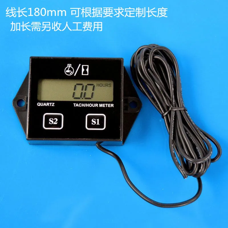 Off-road Motorcycle Tachometer Timer Digital Display Two-stroke Four-stroke Waterproof Induction Engine Tachometer