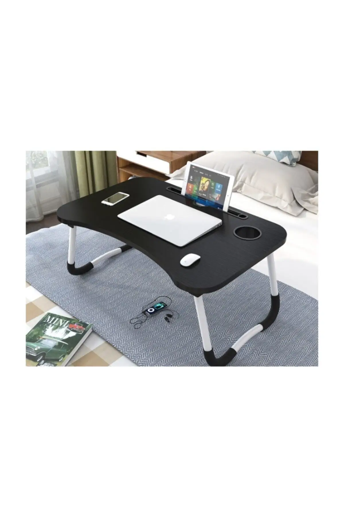 Portable Folding Bed Seat Top Patient Service Desk Laptop Computer Stand