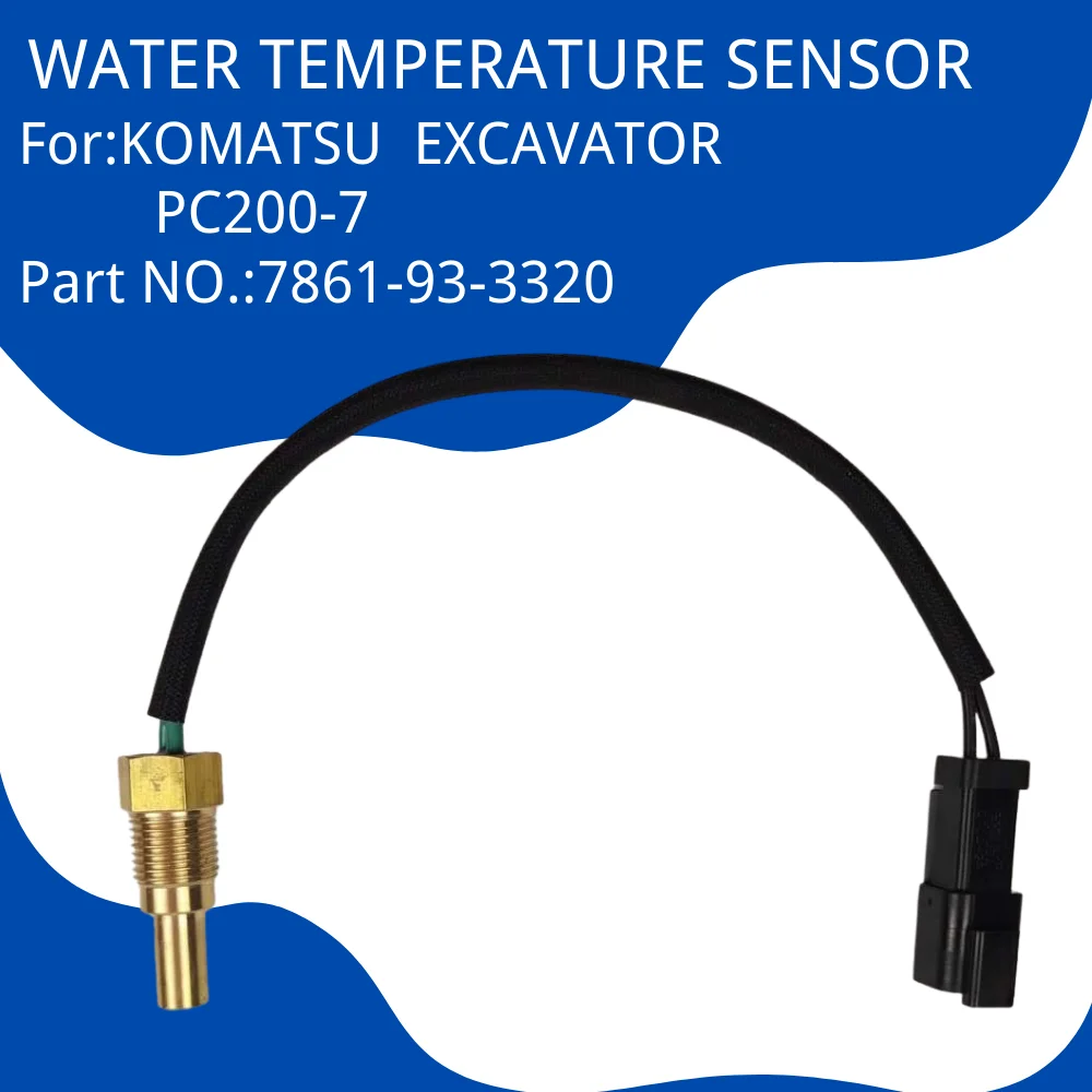 7861-93-3320 Excavator Spare Parts Water Temperature Sensor for Komatsu PC200-7 High Quality  Accessories