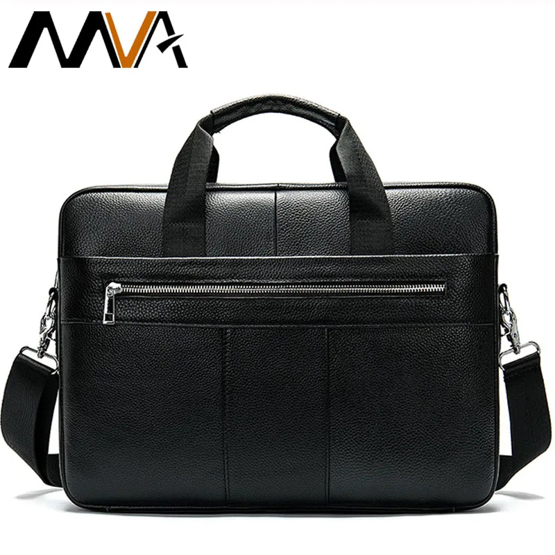 

MVA Leather Briefcases for Men Laptop Bag for Men Messenger 14-inch Laptops Briefcases Shoulder Totes Bags Computer Satchels