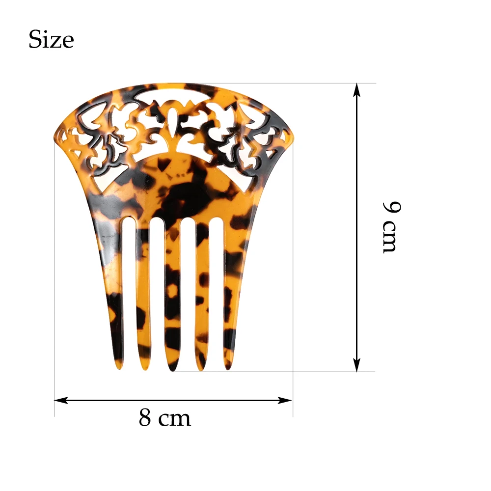 Classic Hair combs for women Acetate hair accessories combs Tortoiseshell hair jewelry Vintage hairpin Flamenco dancers comb