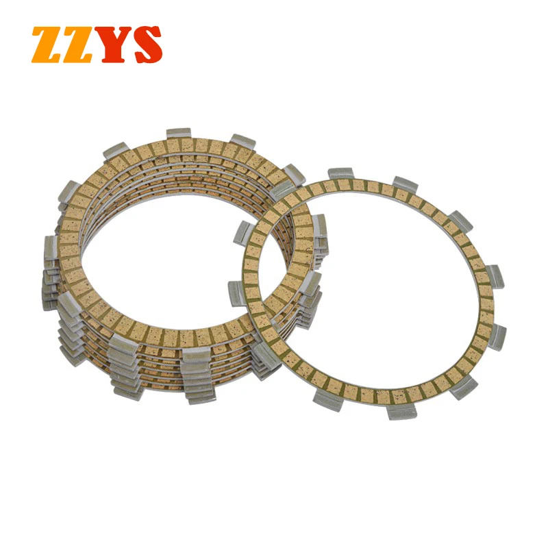 Motorcycle 8pcs Clutch Friction Plate Kit For Derbi 659 Mulhacen 2006 2007 2008 For MUZ 660 Skorpion 1994