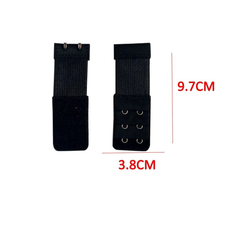 1PC 9*5.5Cm Wanita Bra Extender 2 Baris 3 Kait Pakaian Gesper Bra Tali Elastis Adaptor