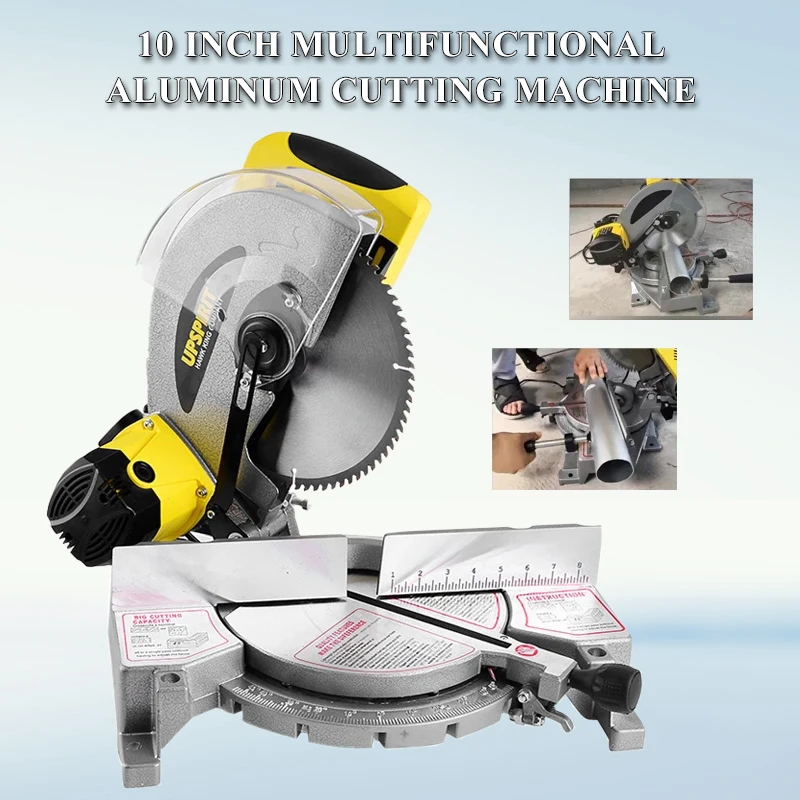 

10 Inch Multifunctional Aluminum Cutting Machine High Precision Aluminum Pipe Cutting Machine Single Bevel Compound Mitre Saw