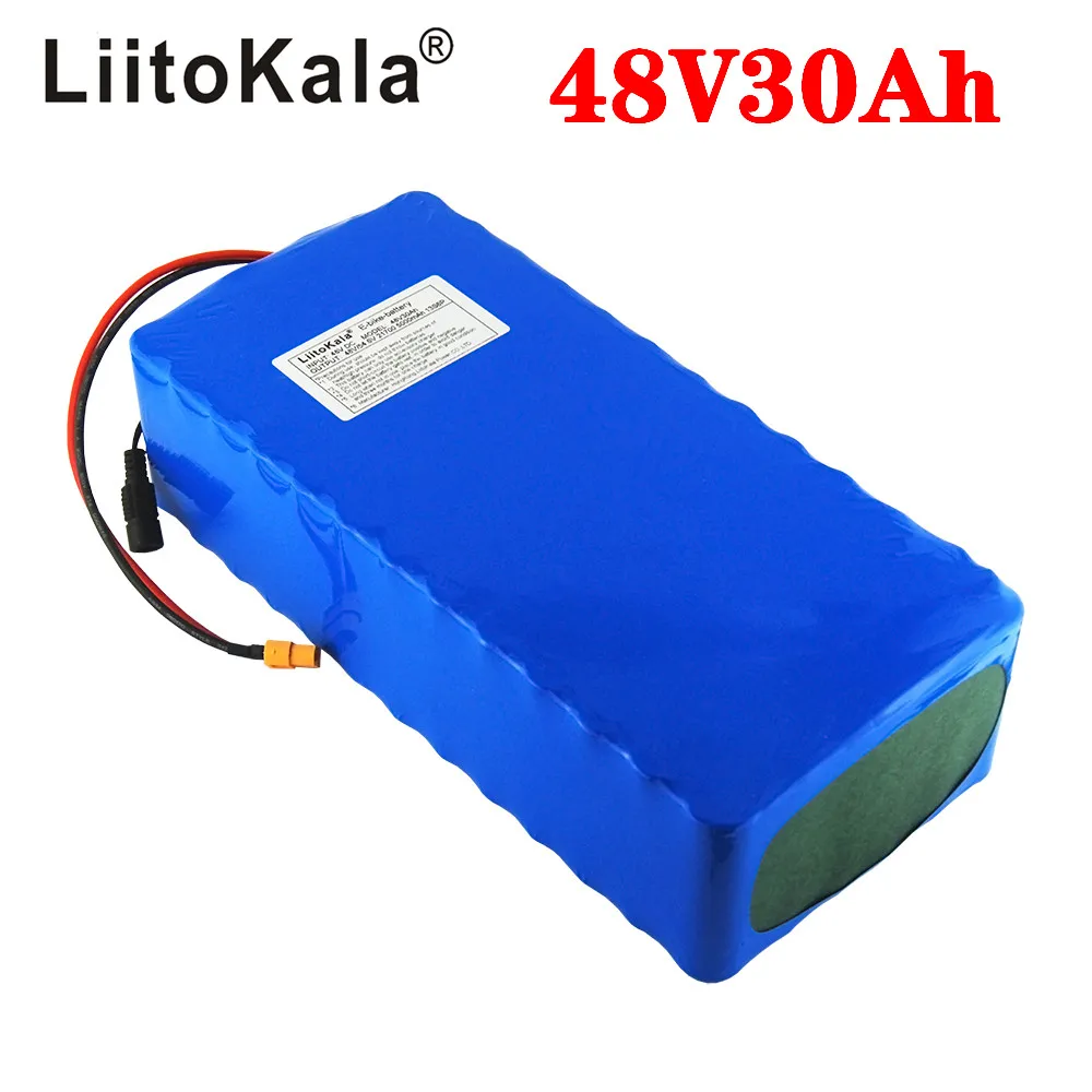 Imagem -02 - Bateria Elétrica Xt60 do Trotinette da Bateria 48v 30ah da Bicicleta da Bateria 48v 30ah do Íon do Lítio de Liitokala 21700 5000mah 13s6p