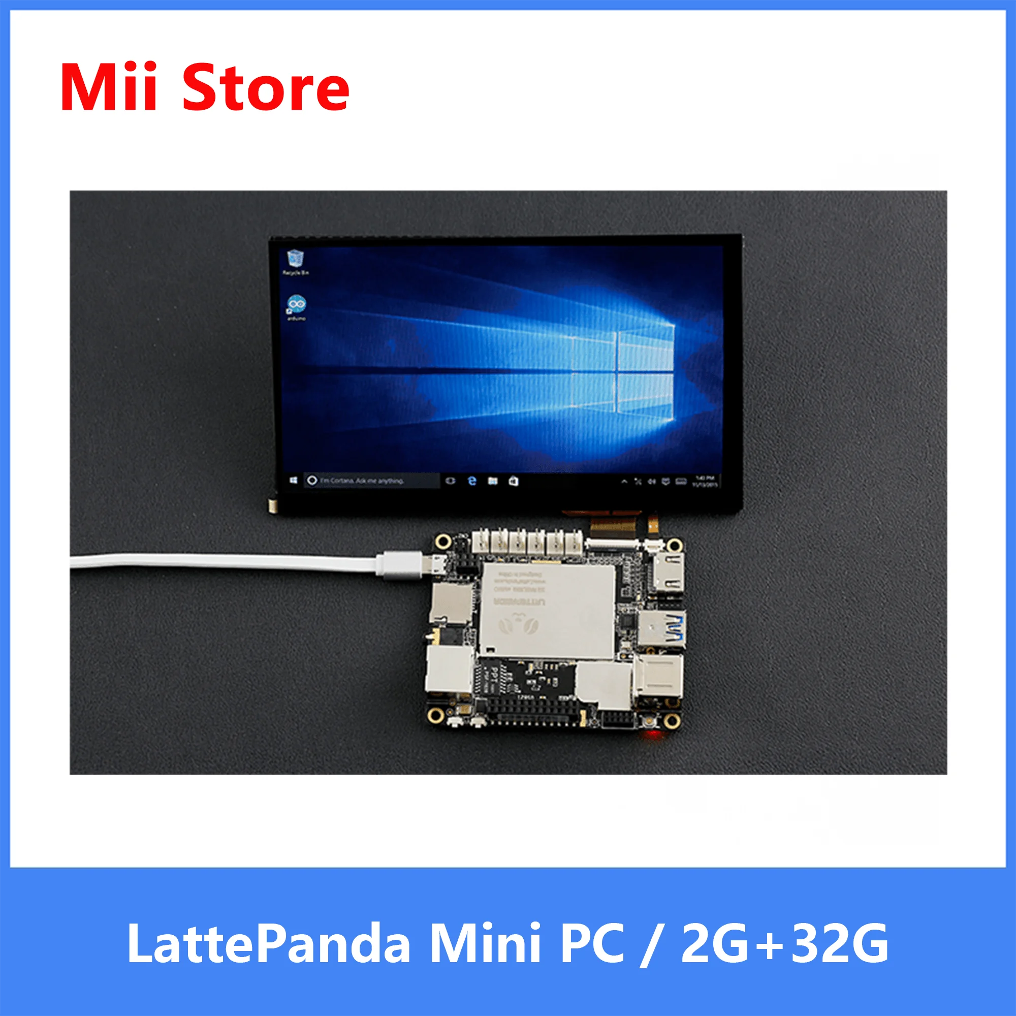 LattePanda Mini PC V1.0-كمبيوتر ويندوز 10 قوي 2 جيجابايت/32 جيجابايت إنتل HD الرسومات