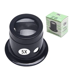 Monoculars Magnifier Magnifying Glass Watchmakers Loupe Lens Jeweler Watch Eye Len Repair Tool 3X/5X/10X /15X /20XX