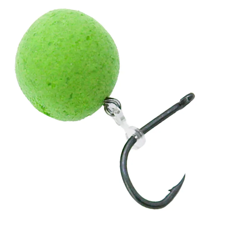 12 Stück Metallköder Spike Karpfenangeln Zubehör Köder Sting Boilies Pin mit klarem Gummi Mais Ronnie Hair Rig Karpfen Feeder Tackle – Detail 3