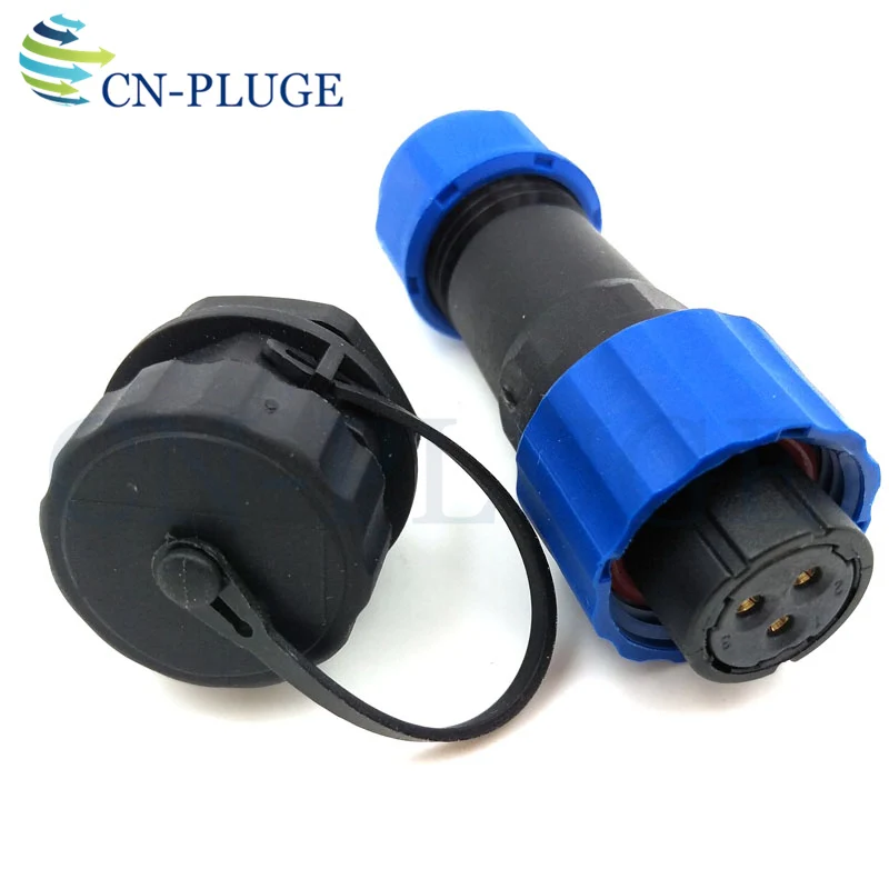 SP16 2 3 4 5 6 7 9 pin Waterproof Connector Aviation Wire Male Socket LED Power Panel mount Connector IP68