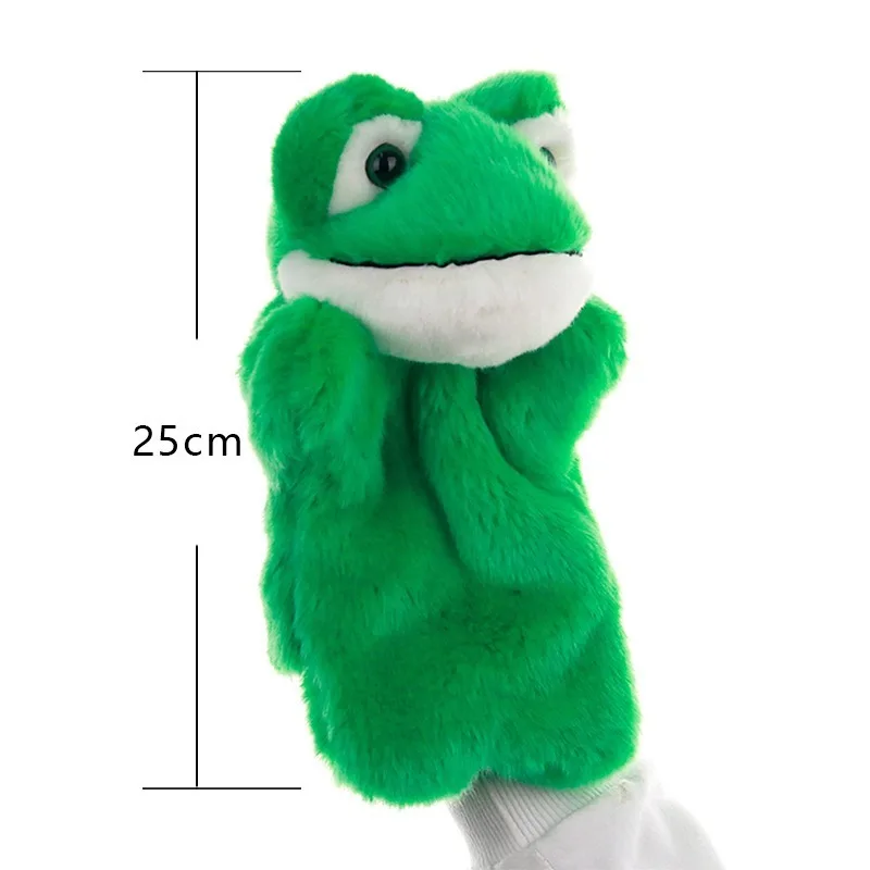 Hand Puppet Toy Spot Simulation Animal Green Frog Kindergarten Class Props Family Parent-child Interactive Doll