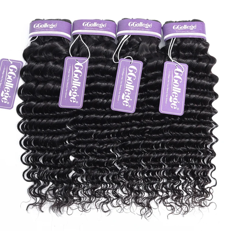 Human Hair Bundles Deep Wave Bundles Peruvian Hair Bundles 30 Inch Bundles Remy Hair Extensions Long Hair Wholesale Hair Weave