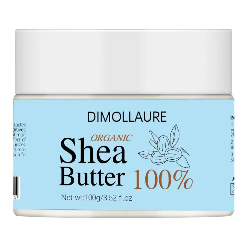 

Dimollaure Unrefined Organic Shea Butter Oil 100g Body Moisturizing Nourishing Repair Stretch Marks Skin Care Cosmetics Raw