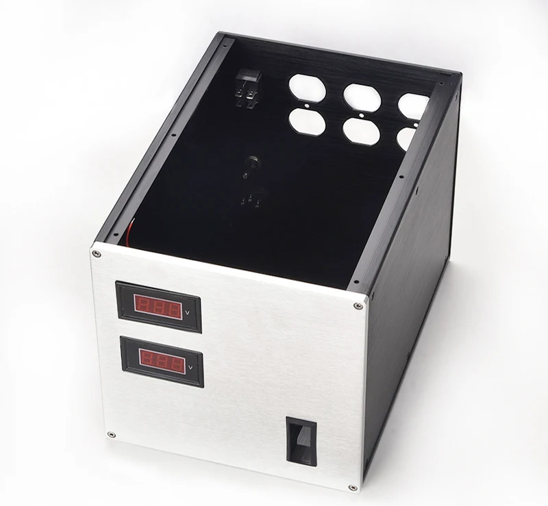 

Full Aluminum Isolated power supply DIY chassis/ Isolation transformer box with ​Digital meters