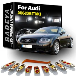 BADEYA 14Pcs Canbus LED Interior Light Kit For 2000-2004 2005 2006 Audi TT MK1 White Map Dome Trunk License Plate Courtesy Lamp