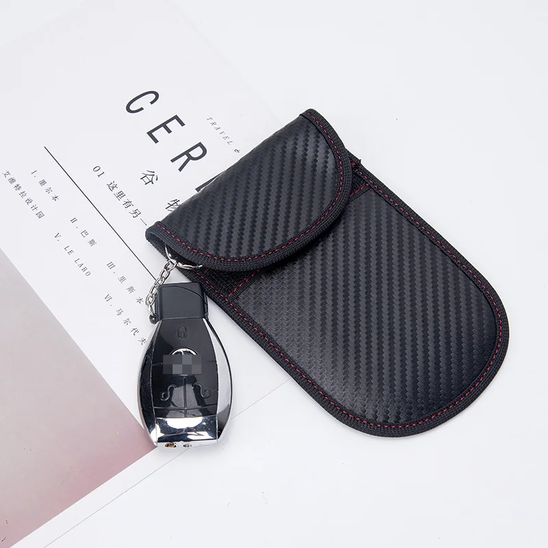 2021 New RFID Anti-radiation Signal Shielding Bag Car Shielding Key Case Mobile Phone Signal Shielding Bag Anti-magnetic