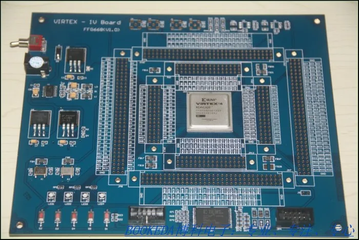 Xilinx Virtex 4 XC4VSX35 Minimal System Development Board Experiment Board