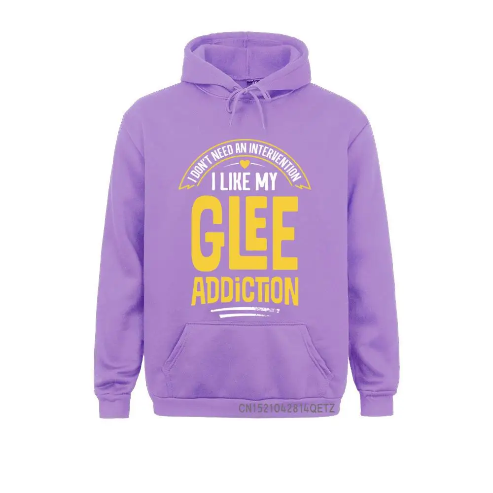 Funny Glee I Like My Addiction Pullover Hoodie Lovers Day Hoodies Long Sleeve Simple Style Sportswears Plain Sweatshirts