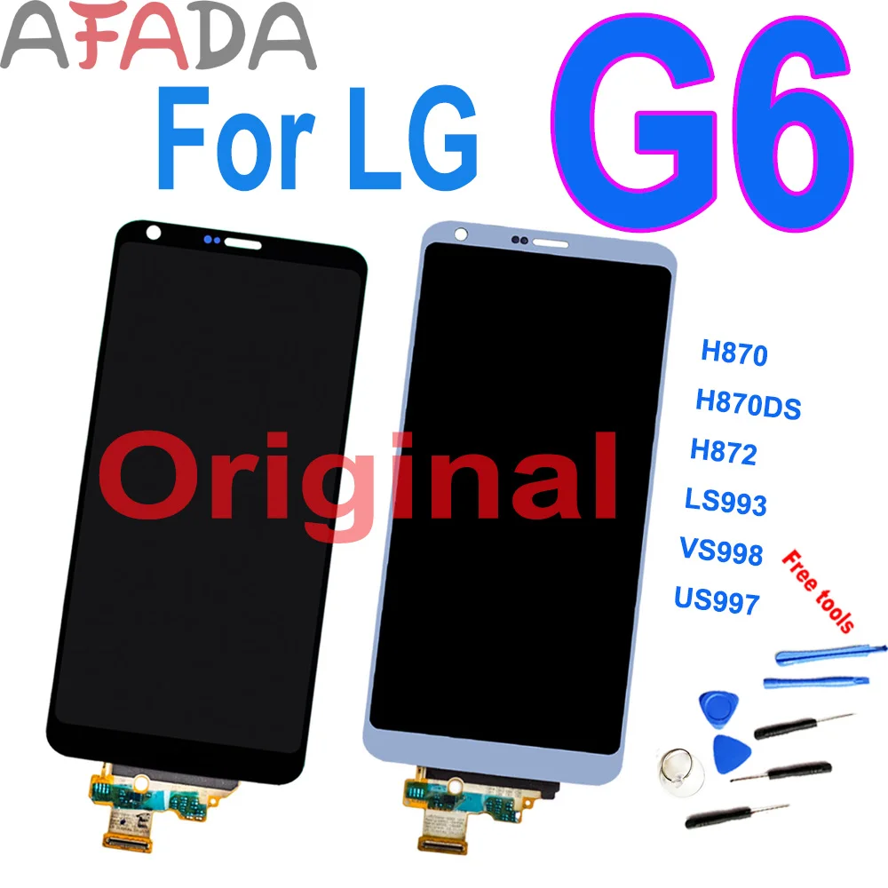 

AAA+5.7" Original For LG G6 H870 H870DS H872 LS993 VS998 US997 LCD display and Touch Screen Digitizer Assembly With Frame