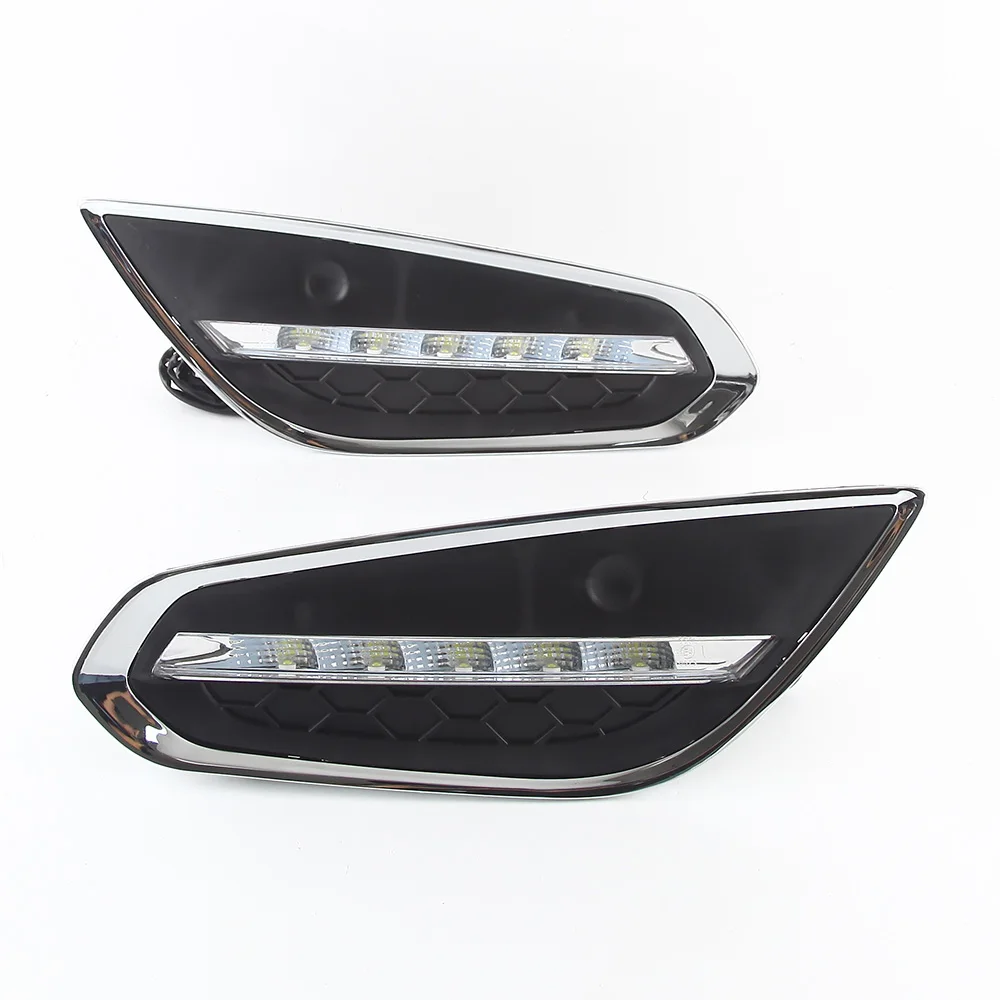 For Volvo S60 V60 2011/2012/2013 Light-Off Style Relay Waterproof Matte ABS Car DRL 12V LED Daytime Running Light Daylight